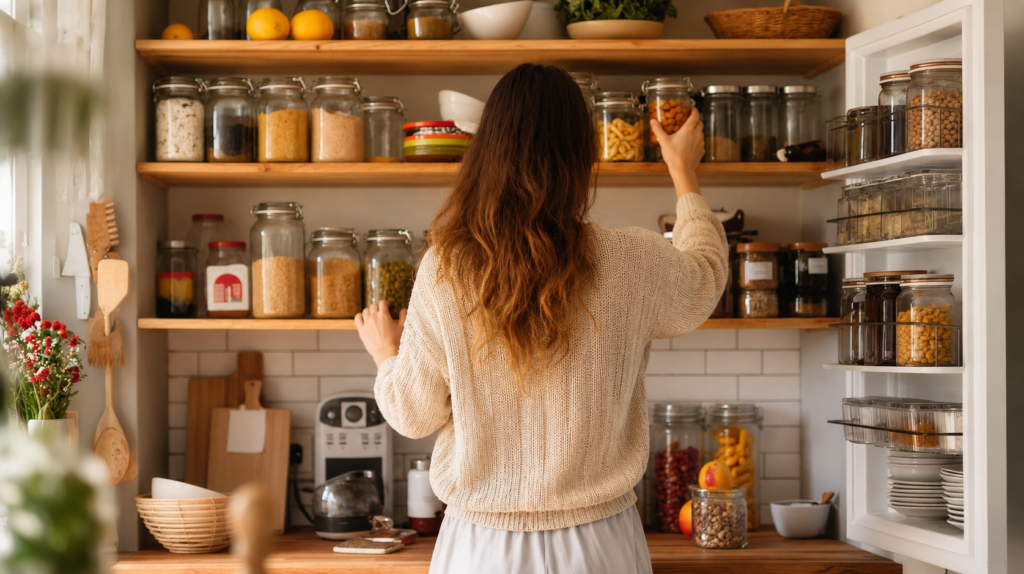 Cozinha organizada: como criar sistemas fáceis de manter no dia a dia